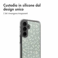 imoshion Design hoesje Samsung Galaxy A16 - Smoke Green Flowers