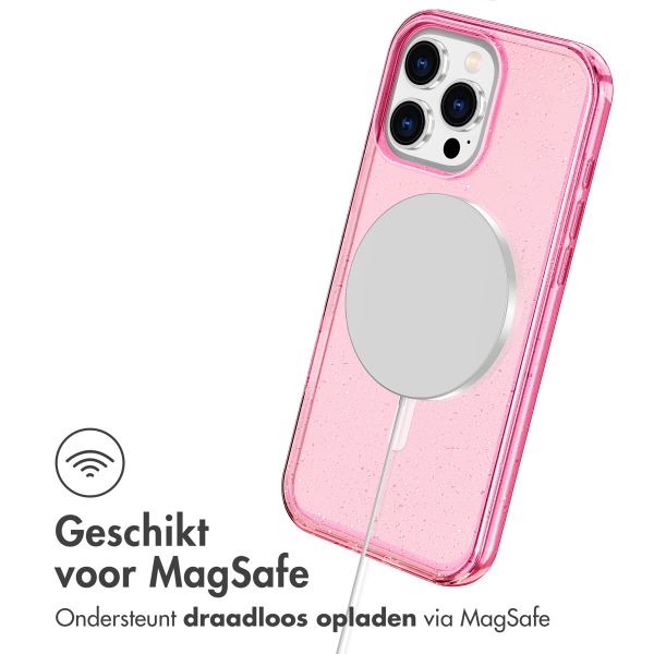 imoshion Sparkle Backcover met MagSafe Apple iPhone 16 Pro - Glitter Roze