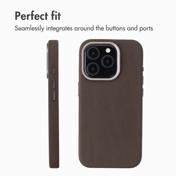 Accezz Mesh Back Cover with MagSafe Apple iPhone 15 Pro - Brown