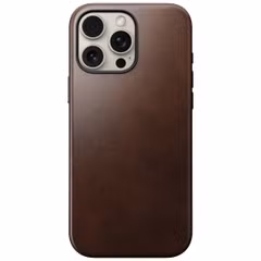 Nomad Modern Horween Leather Case Apple iPhone 16 Pro Max - Rustic Brown