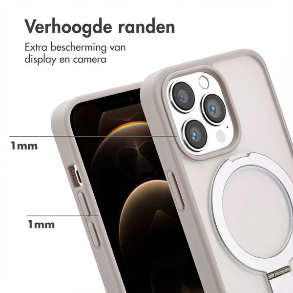 Accezz Ring Stand Backcover met MagSafe Apple iPhone 13 Pro - Grijs