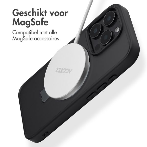 Accezz Ring Stand Backcover met MagSafe Apple iPhone 16 Pro Max - Zwart