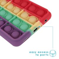 imoshion Pop It Fidget Toy - Pop It hoesje Galaxy A72 - Rainbow