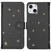 imoshion Design Softcase Bookcase iPhone 13 - Stars Gold