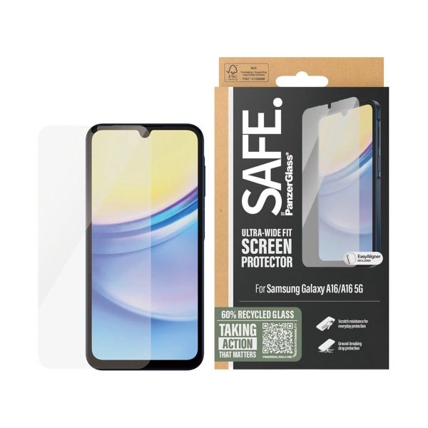 SAFE by PanzerGlass Ultra-Wide Fit Screenprotector Samsung Galaxy A16