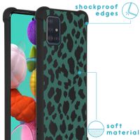 imoshion Design hoesje met koord Samsung Galaxy A51 - Luipaard - Groen / Zwart