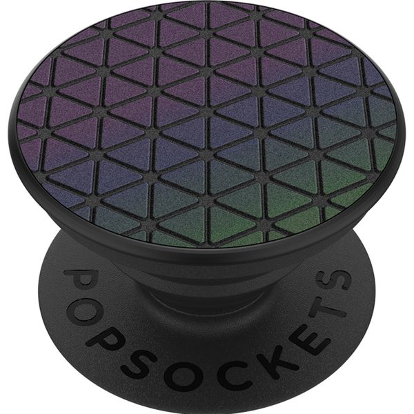 PopSockets PopGrip - Afneembaar - Reflective Techno Grid Chromatic