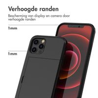 imoshion Backcover met pasjeshouder Apple iPhone 12 Pro Max - Zwart