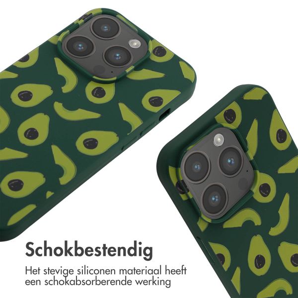 imoshion Siliconen design hoesje met koord Apple iPhone 14 Pro - Avocado Green