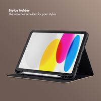 Selencia Riva Bookcase Apple iPad 11 (2025) 11 inch A16 / iPad 10 (2022) 10.9 inch - Beige