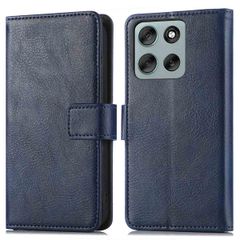 imoshion Luxe Bookcase Motorola Moto G56 - Donkerblauw