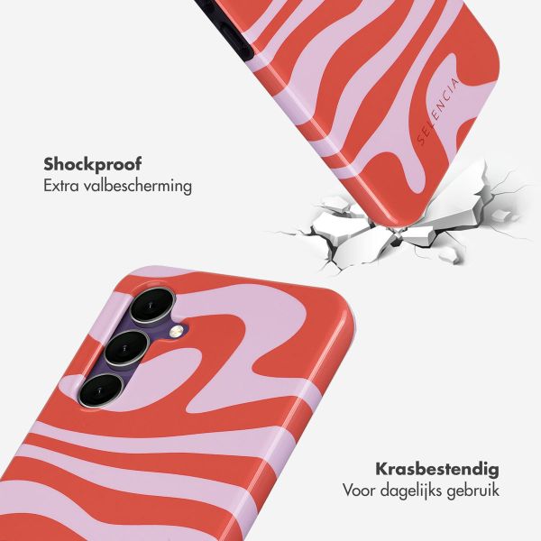 Selencia Vivid Backcover Samsung Galaxy S24 FE - Dream Swirl Pink