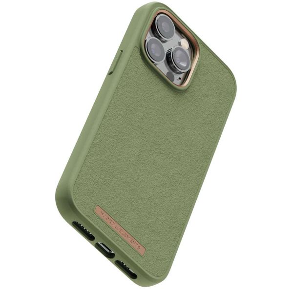 Njorð Collections Suède Comfort+ Case iPhone 14 Pro Max - Olive