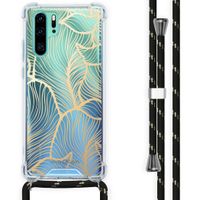 imoshion Design hoesje met koord Huawei P30 Pro - Bladeren - Goud