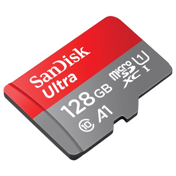 SanDisk microSD Ultra - 128GB - inclusief SD Adapter - Full HD