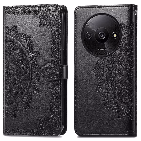 imoshion Mandala Bookcase Xiaomi Redmi A3 - Zwart