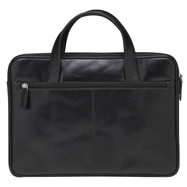 dbramante1928 Silkeborg Laptoptas 14 inch - Echt leer - Hunter Dark