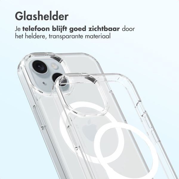 Accezz Xtreme Impact Backcover met MagSafe Apple iPhone 15 - Transparant