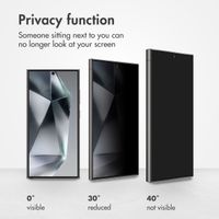 Accezz Tempered Glass Privacy Screenprotector Samsung Galaxy S24 Ultra