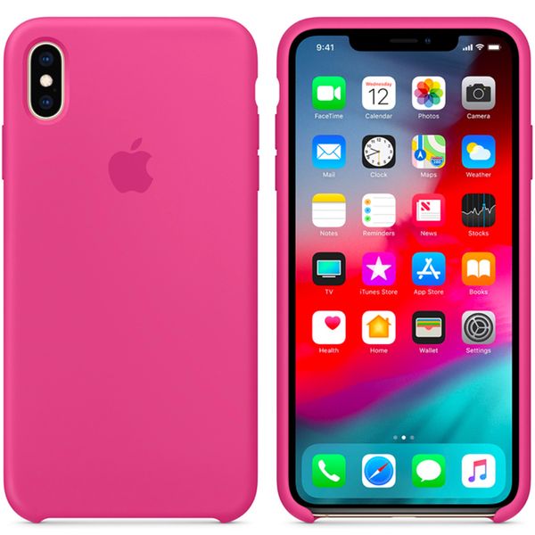 Apple Silicone Backcover iPhone Xs Max - Dragon Fruit