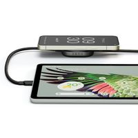 Zens Pro 2 USB-C Kabel met Draadloze Oplader voor telefoon / earbuds - MagSafe en Qi2 - Zwart