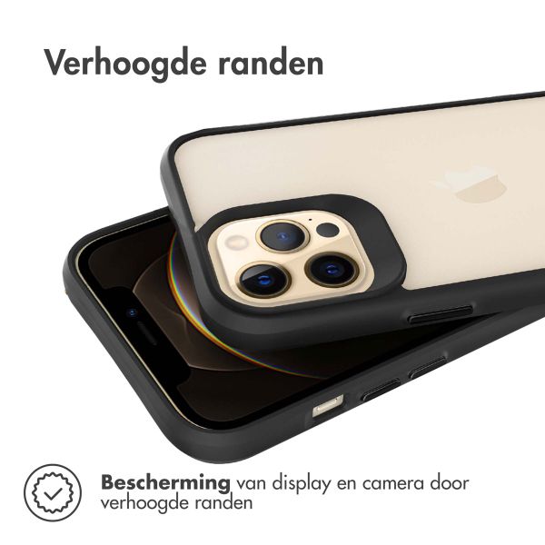 imoshion Rugged Hybrid Case Apple iPhone 12 Pro Max - Zwart / Transparant