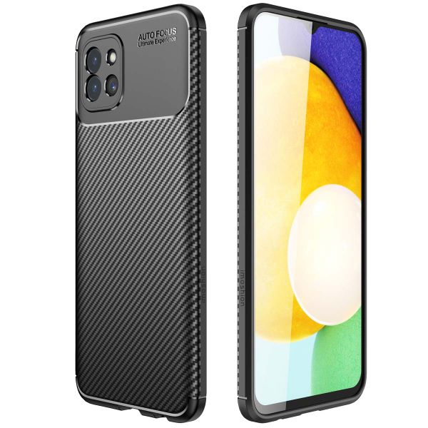 imoshion Carbon Softcase Backcover Samsung Galaxy A03 - Zwart