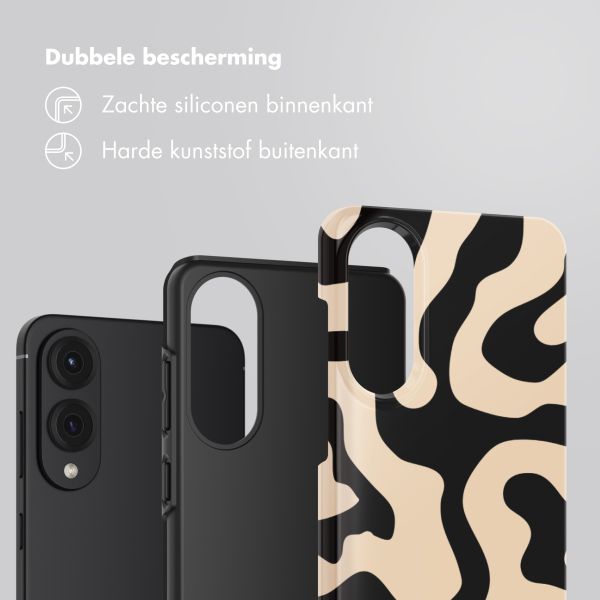 Selencia Vivid Backcover Samsung Galaxy S25 Edge - Art Wave Black