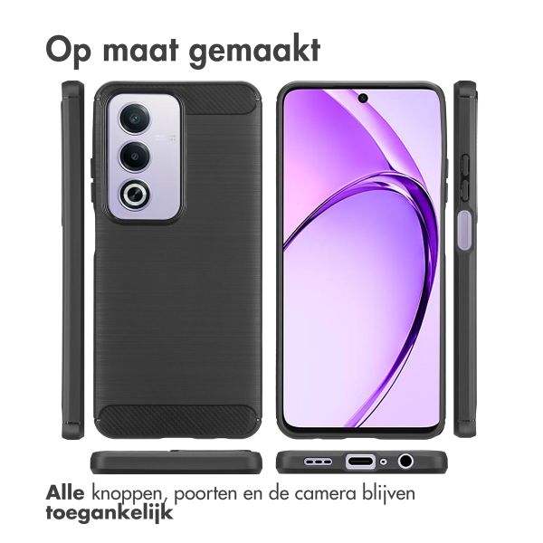 imoshion Brushed Backcover Oppo A80 5G - Zwart