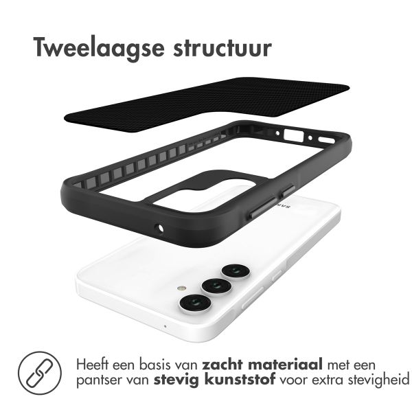 imoshion Rugged Hybrid Case Samsung Galaxy A35 - Zwart