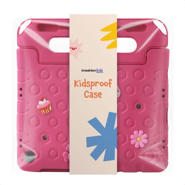imoshion Kidsproof Tablet Case with Detachable Dolls Apple iPad 9 (2021) 10.2 inch / iPad 8 (2020) 10.2 inch / iPad 7 (2019) 10.2 inch - Pink
