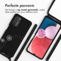 imoshion Siliconen design hoesje met koord Samsung Galaxy A13 (4G) - Dandelion Black