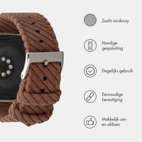imoshion Corduroy bandje Apple Watch | 38/40/41/42 mm - Bruin