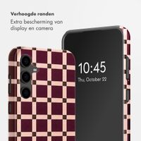 Selencia Vivid Backcover Samsung Galaxy S24 FE - Check This Burgundy