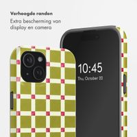 Selencia Vivid Backcover met MagSafe Apple iPhone 15 - Check This Olive