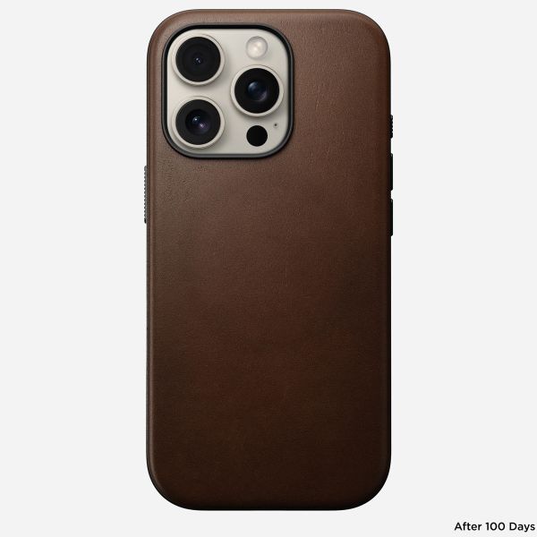 Nomad Modern Leather Case iPhone 16 Pro - Brown