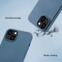 Selencia Backcover met luxe polskoord Apple iPhone 13 - Blauw