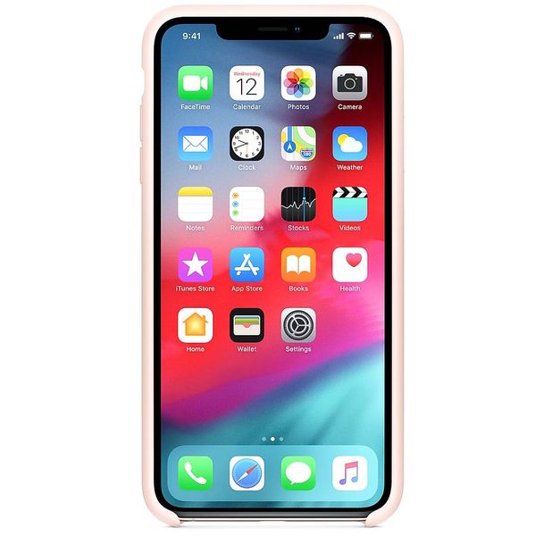 Apple Silicone Backcover iPhone Xs Max - Pink Sand