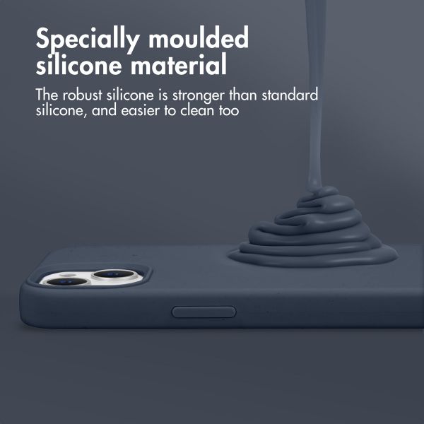 Accezz Liquid Silicone Backcover Google Pixel 9 Pro XL - Donkerblauw
