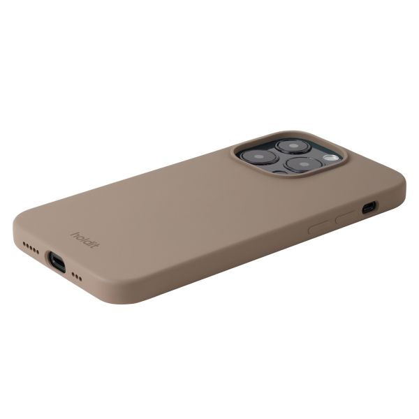 Holdit Silicone Case iPhone 14 Pro - Mocha Brown