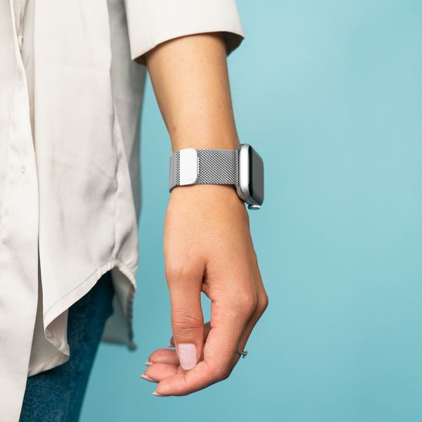 imoshion Milanees Watch bandje Fitbit Versa 2 / Versa Lite - Zilver