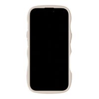 Holdit Wavy Case Apple iPhone 17 - Transparent / Light Beige