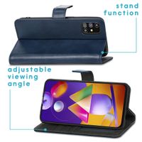imoshion Luxe Bookcase Samsung Galaxy M31s - Donkerblauw