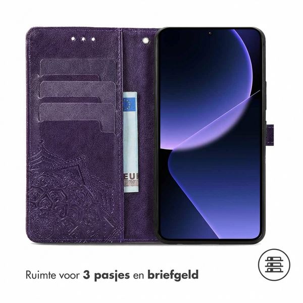 imoshion Mandala Bookcase Xiaomi 13T / 13T Pro - Paars