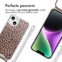 imoshion Design hoesje met koord iPhone 14 - Leopard Mood