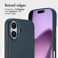 Accezz 2-in-1 Leather Bookcase with MagSafe Apple iPhone 17 - Nightfall Blue