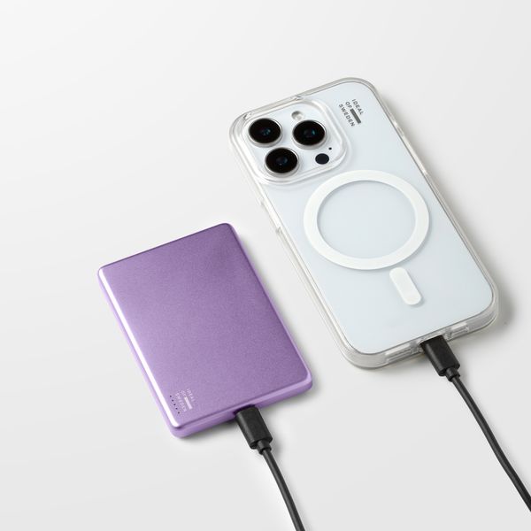 iDeal of Sweden Slim MagSafe Powerbank 5.000 mAh - Draadloze powerbank - Lavender Milk