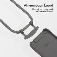 imoshion Color Backcover met afneembaar koord MagSafe Apple iPhone 16e - Black Coffee