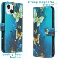 imoshion Design Softcase Bookcase iPhone 14 - Butterfly