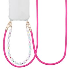 imoshion Gekleurde Telefoonkoorden set met Parels - Roze